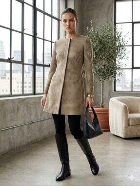 Zara Houndstooth Coat